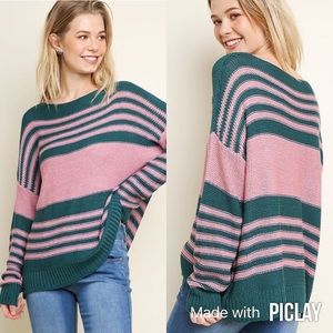 Umgee Crew Neck Sweater